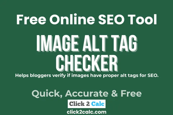 Image Alt Tag Checker