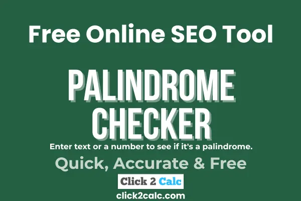 Palindrome number Checker