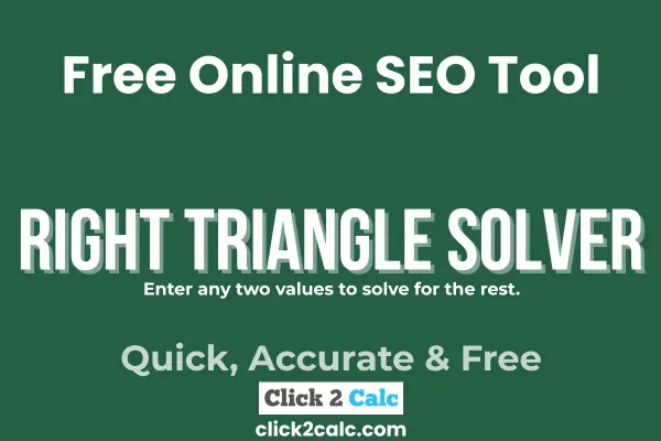 Right Triangle Solver
