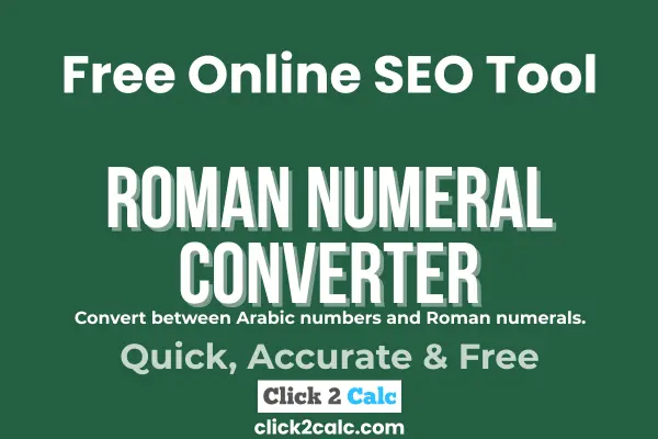 Roman Numeral Converter tool for quick and easy number conversion
