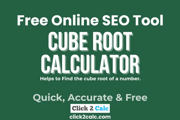 cube root calculator