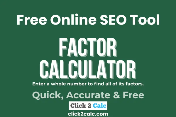 Factor Calculator
