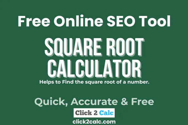 square root calculator