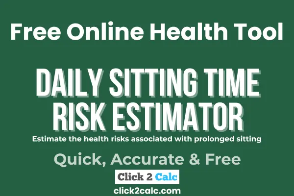 Daily Sitting Time Risk Estimator