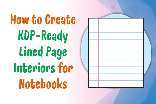 lined page kdp interior template