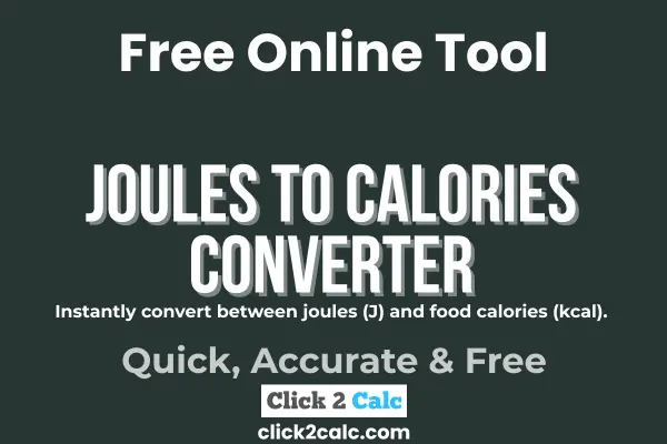 Joules to Calories Converter