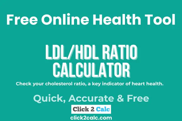 LDL HDL Ratio Calculator