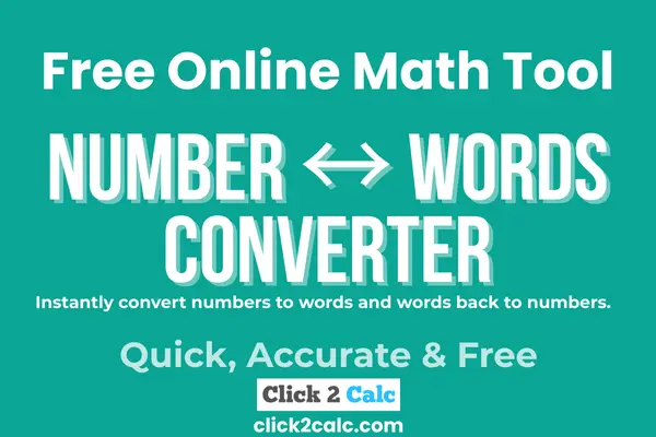 Number to Words Converter