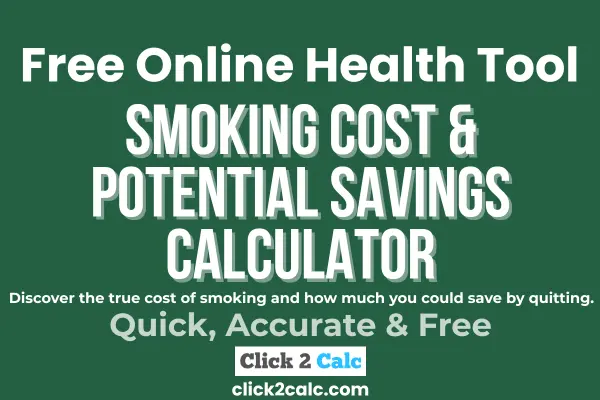 Smoking Cost & Potential Savings Calculator