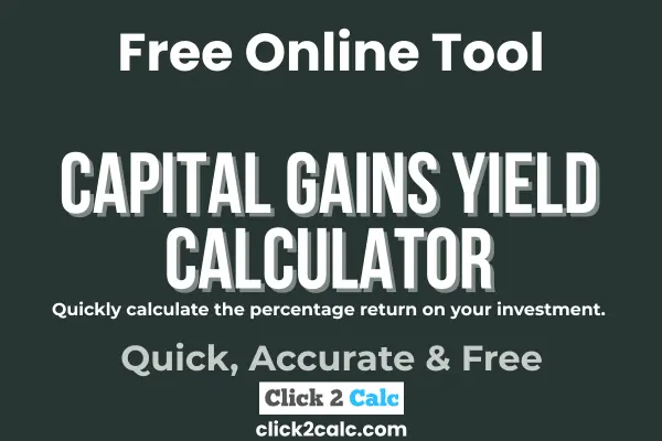 Capital Gains Yield Calculator