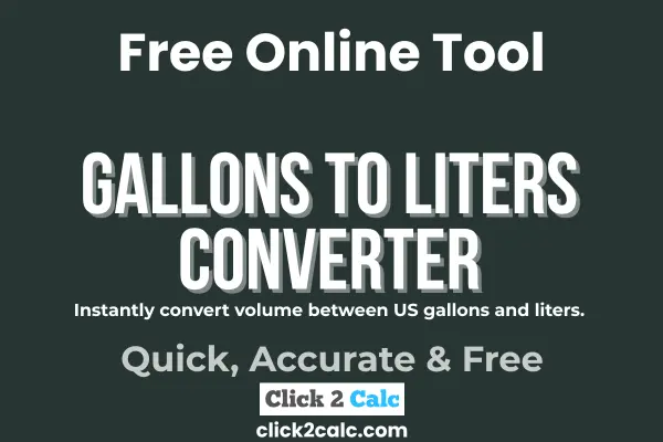 Gallons to Liters Converter