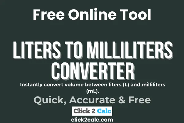 Liters to Milliliters Converter