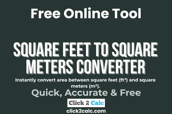 Square Feet to Square Meters Converter