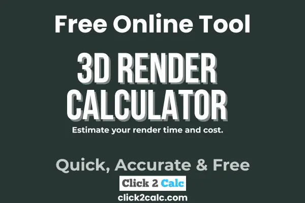 3D Render Calculator