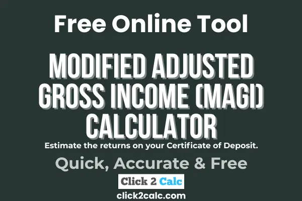 Modified Adjusted Gross Income MAGI Calculator