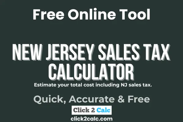 New Jersey Sales Tax Calculator