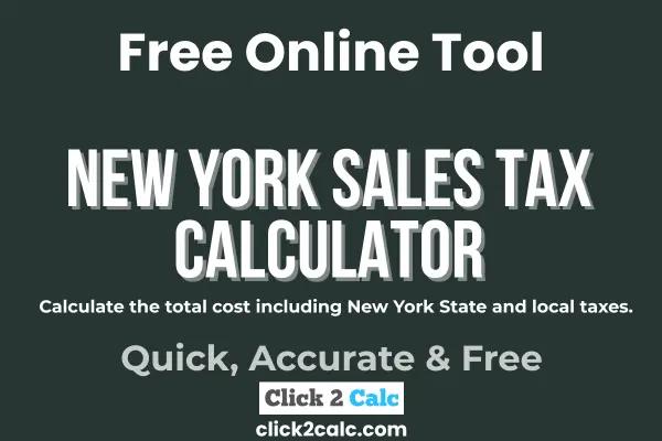 New York Sales Tax Calculator