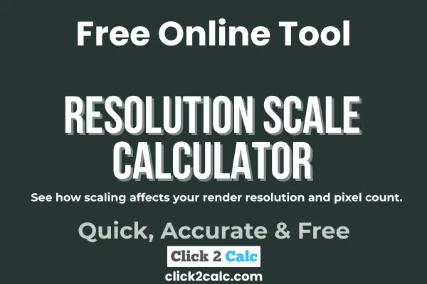 Resolution Scale Calculator