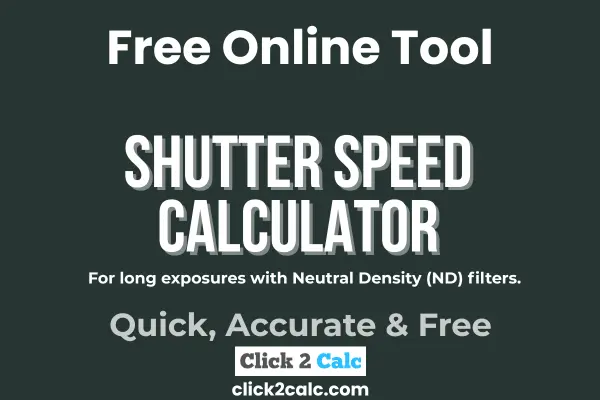 Shutter Speed Calculator