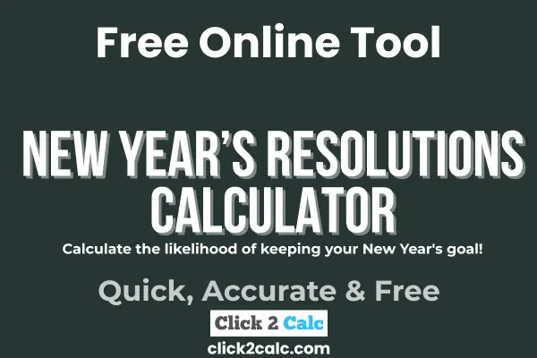 New Years Resolutions Calculator