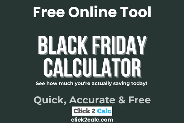 Black Friday Calculator
