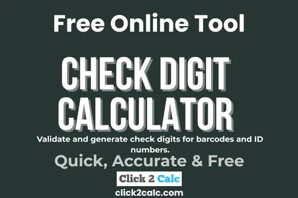 Check Digit Calculator