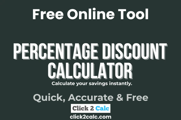 Percentage Discount Calculator