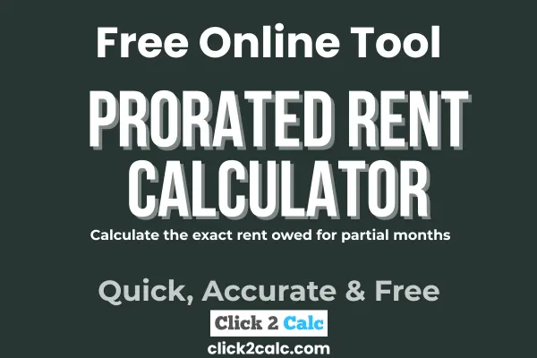 Prorated Rent Calculator