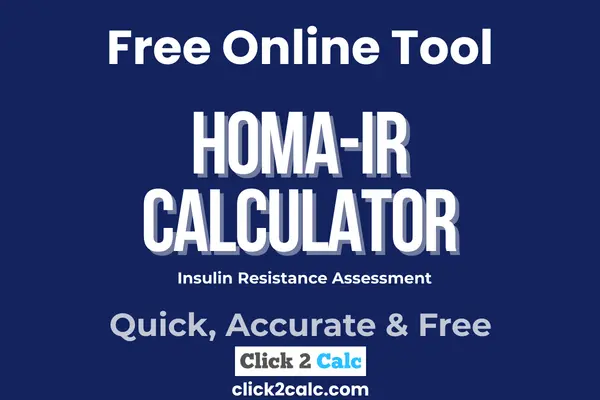 HOMA-IR Calculator
