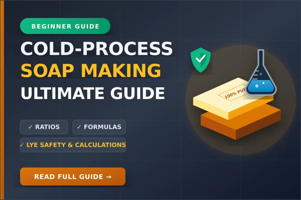 The Ultimate Cold-Process Soap Making Guide: Ratios, Formulas & Lye Safety