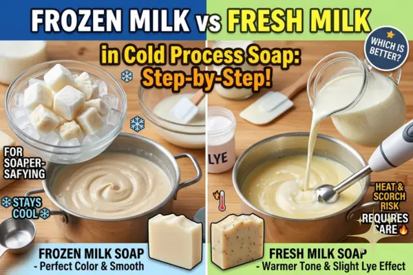 frozen milk vs fresh milk soap